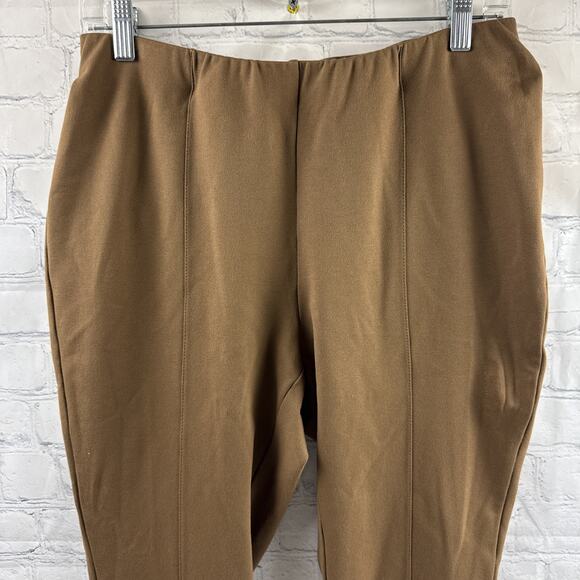 J.Jill Ponte Leggings Pants Affinity Stretch in Espresso Brown‎ Sz Med - Picture 3 of 11